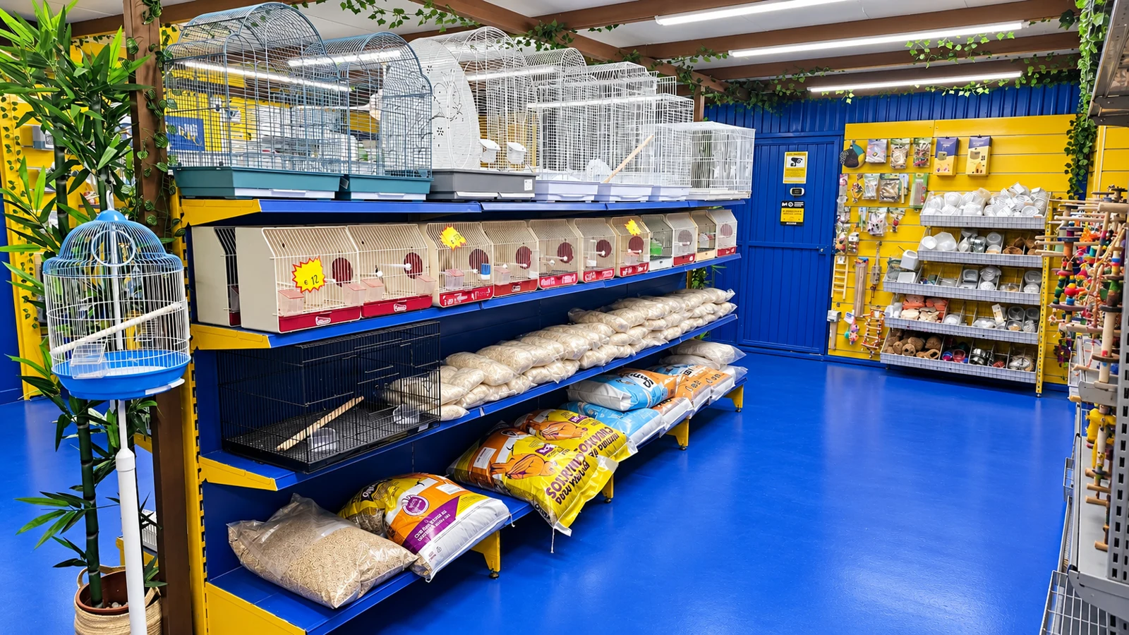 Zona de alimentación y accesorios de TU CANARIO